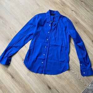 Zara super slim shirt, bright electric blue color